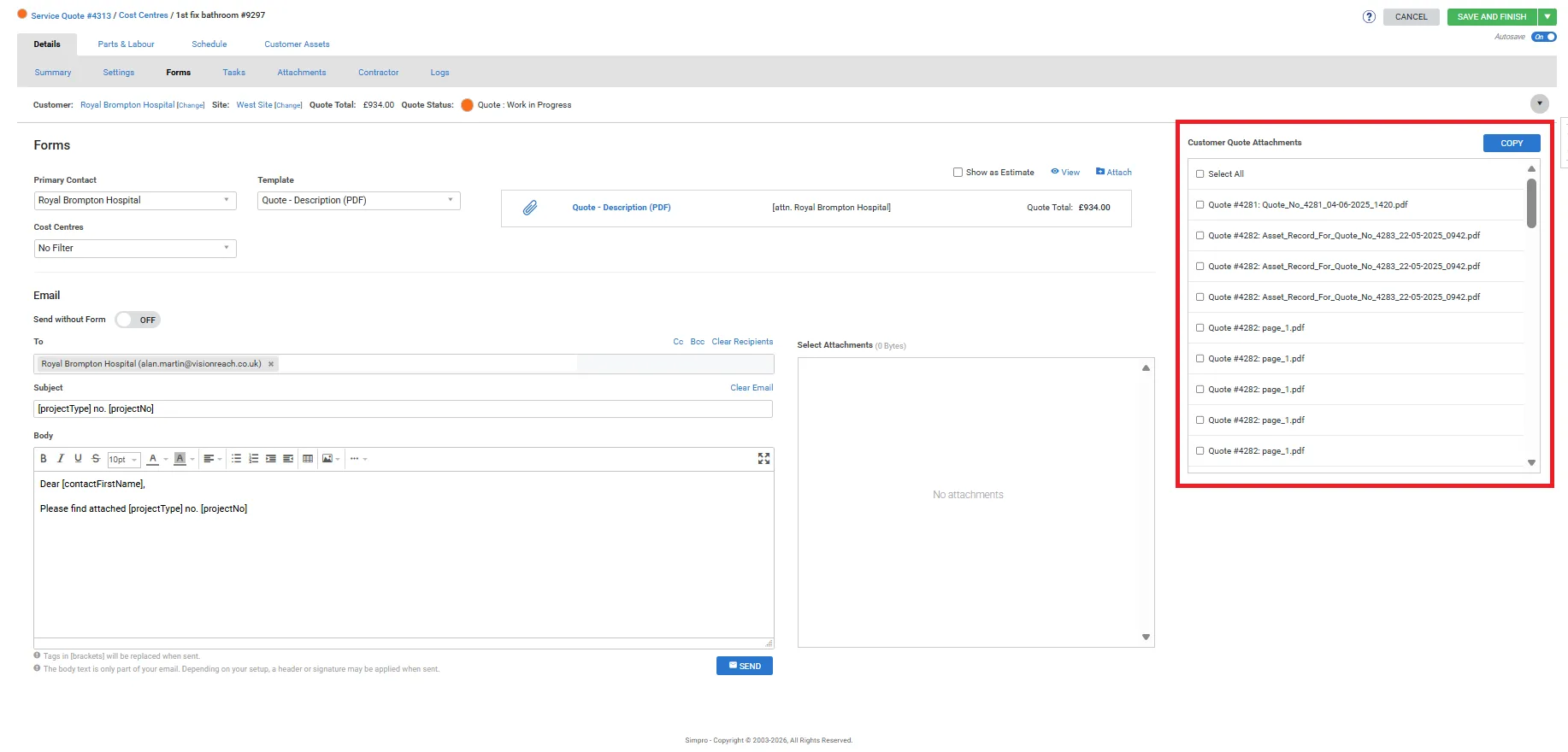 Send attachments from multiple Quotes in a single email 6 Screenshot 2026 07 02 135131